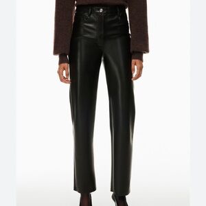 Aritzia Wilfred Melinda Leather Pants